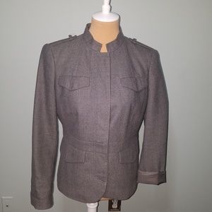 Banana Republic Gray Wool Blazer, Sz 10